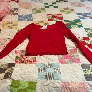 Altar'd State Vibrant Red Blouse